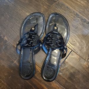 Tory burch patent sandals